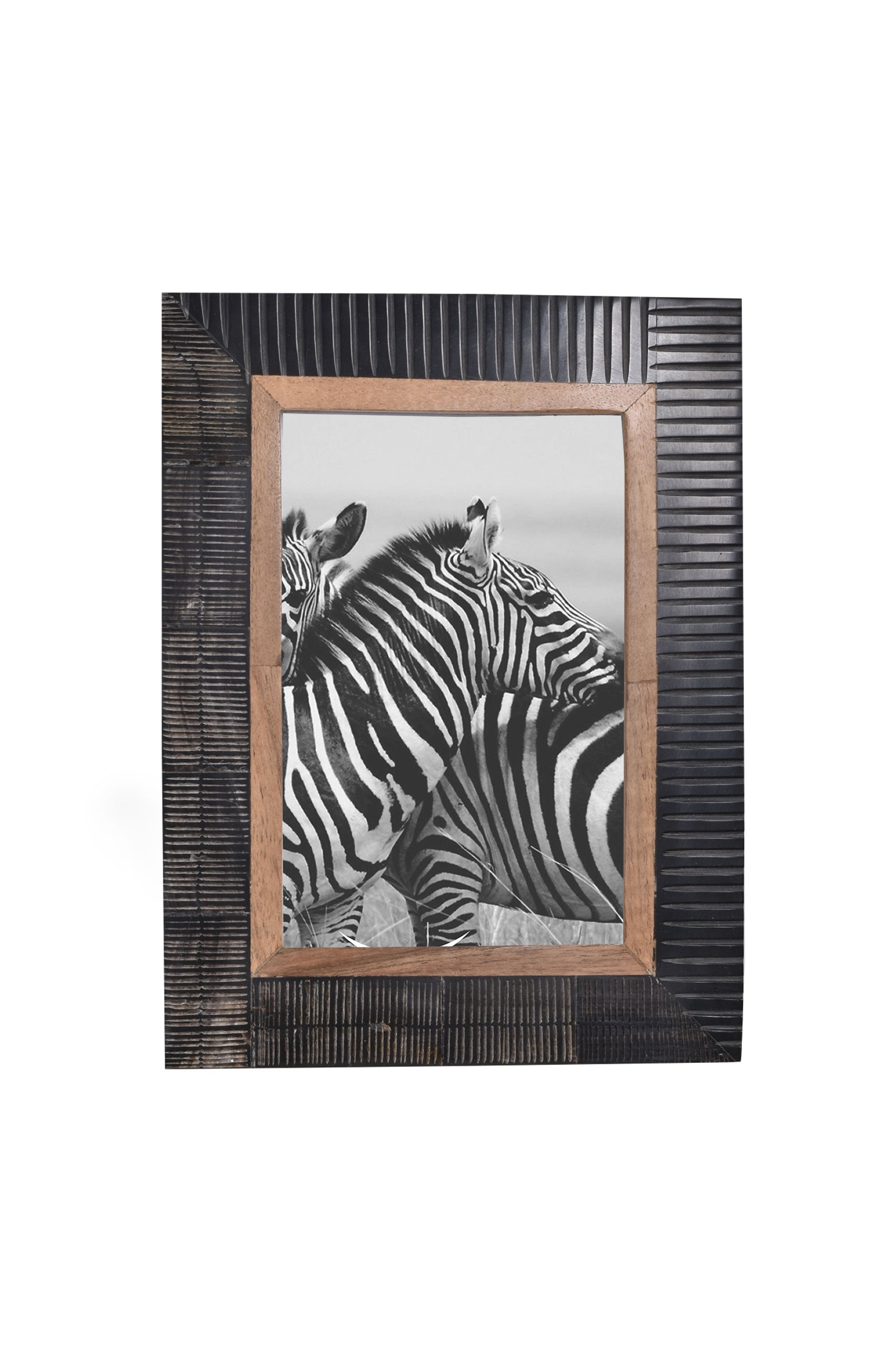 Premium Teakwood Horn Frame - Handcrafted Home Decor for Wall & Shelf Display - Perfect for Living Room, Bedroom & Office Decor