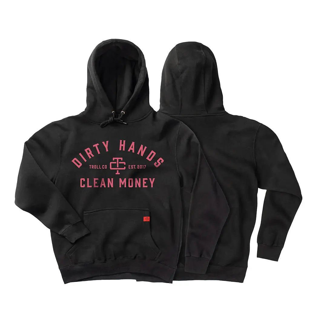 Women's DHCM Hoodie - Soft Fleece Pullover with Kangaroo Pocket, Black | Cozy Casual Wear for Fall & Winter, Perfect for Lounging, Travel & Outdoor Activities