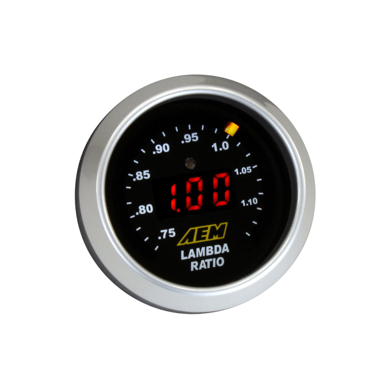 AEM Digital Wideband UEGO Air Fuel Ratio Gauge - High Performance O2 Sensor for Cars, Trucks & Racing - Real-Time AFR Monitoring for Tuning & Diagnostics