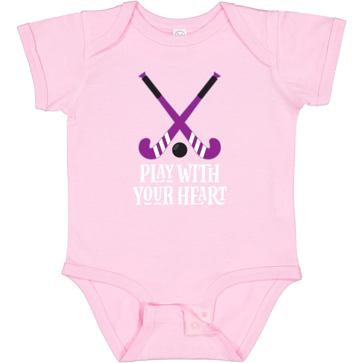 Inktastic Field Hockey Player Coach Team Baby Bodysuit - Soft Cotton Infant Onesie for Sports Fans, Gifts for Hockey Coaches & Players - Perfect for Game Days, Team Events & Baby Showers