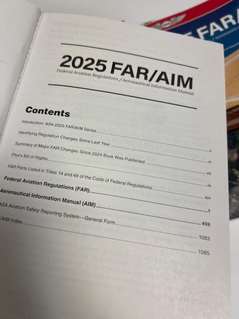 2025 ASA FAR AIM Pre-Tabbed Pilot Handbook - Complete Flight Training Guide with Visual Maneuvers, POH Tabs & Free Gifts | Student Pilot Essentials for Ground School & Flight Lessons