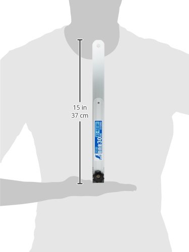 Shinwa Sokutei 62660 30cm Aluminum-Free Metal Ruler with Angle Scale - Perfect for Engineering, Woodworking & DIY Projects
