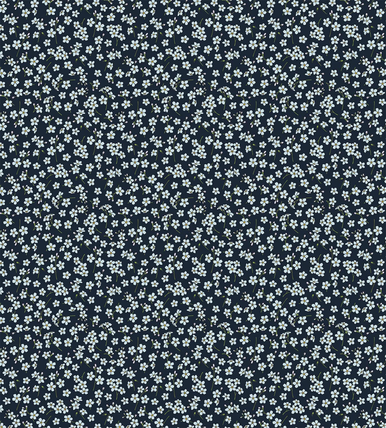 Ambesonne Daisy Duvet Cover Set - King Size 2-Pack with 2 Duvet Covers & 4 Pillowcases - Forget-Me-Not Flower & Chamomile Bloom Gardening Pattern in Pale Blue & Petrol Blue - Perfect for Bedroom Decor, Guest Room, and Farmhouse Style Home Decor