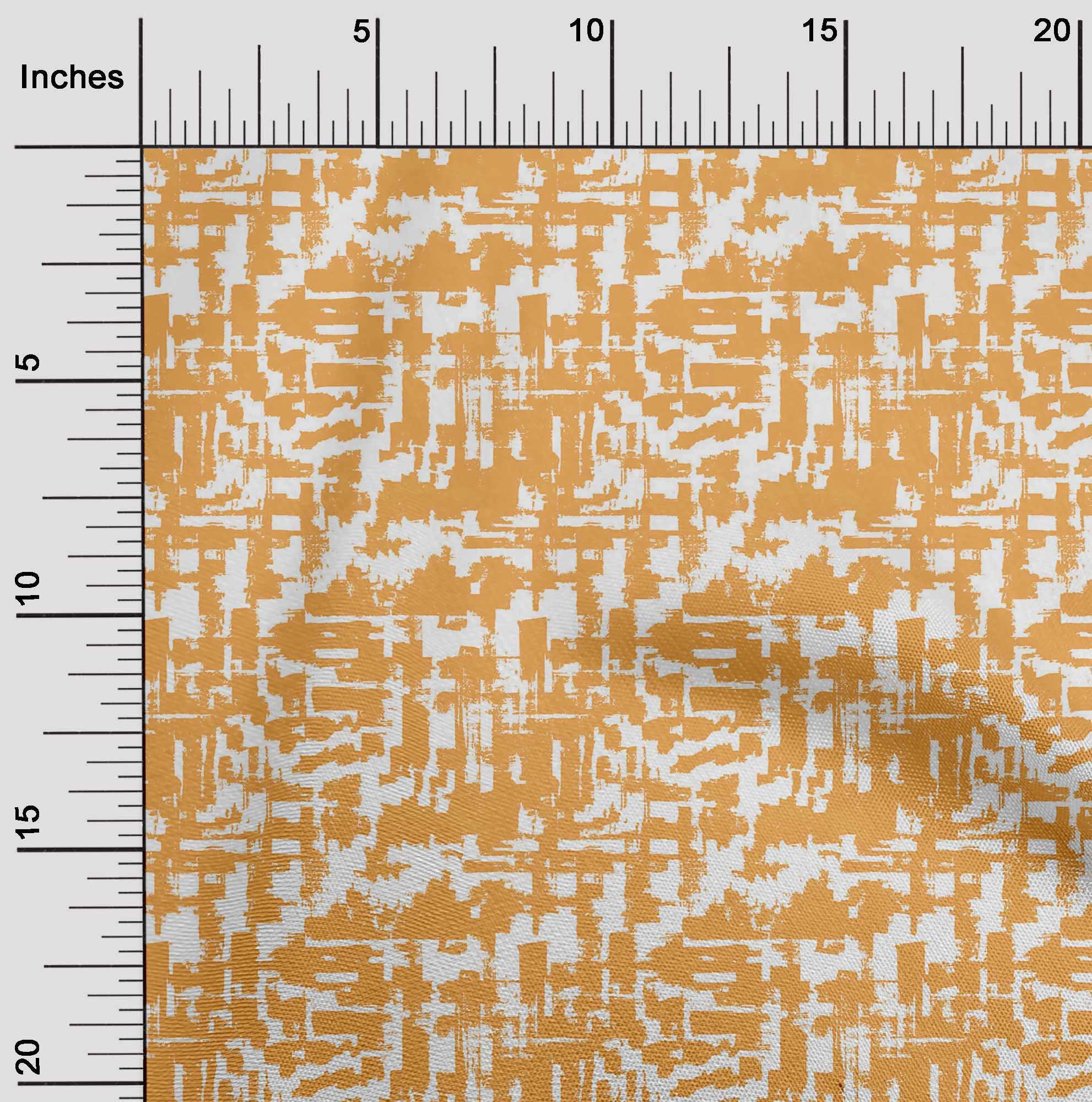 oneOone Velvet Orange Fabric - 58 Inch Wide Printed DIY Sewing Supplies for Clothing, Home Decor & Crafts | Soft Abstract Design by The Yard