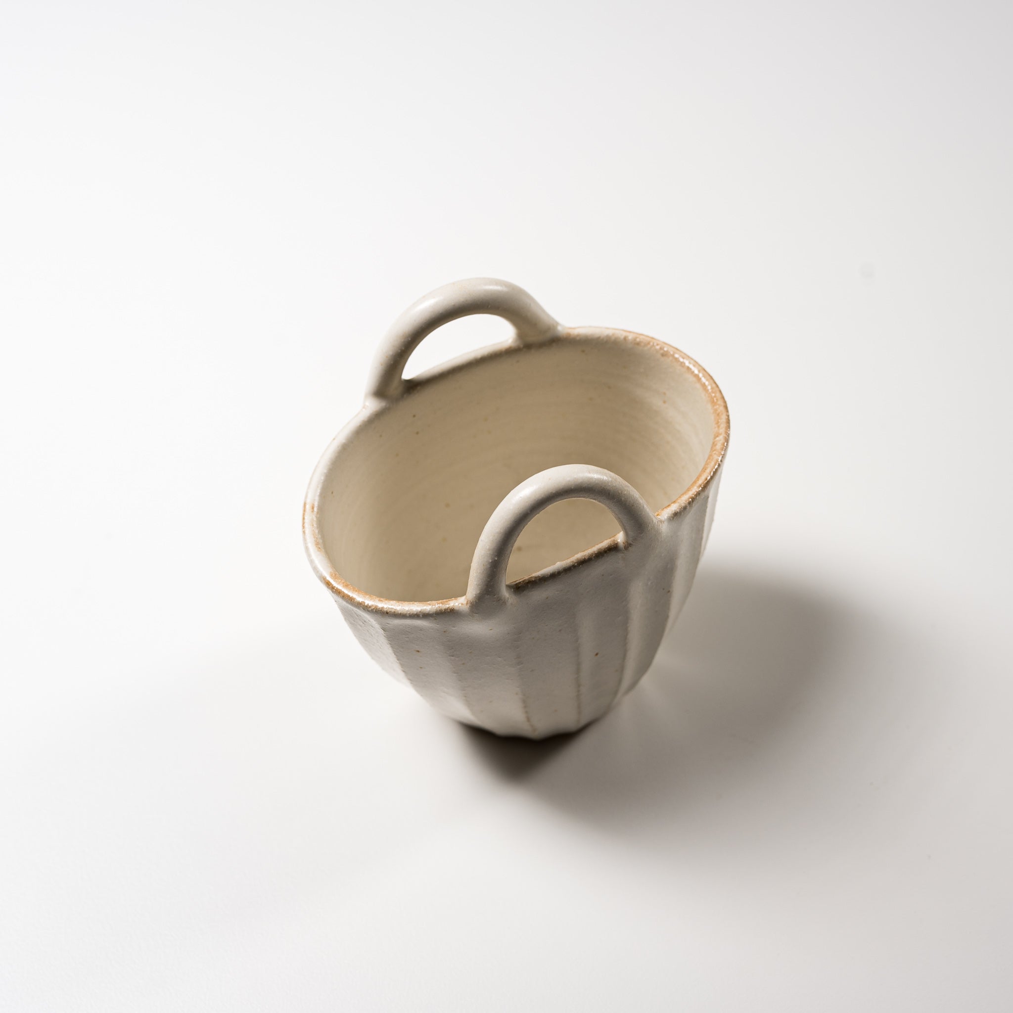 Wakasama Kiln Basket Vase - Handcrafted Japanese Ceramic Pot for Home Decor | Perfect for Floral Arrangements, Centerpieces & Zen Interior Design