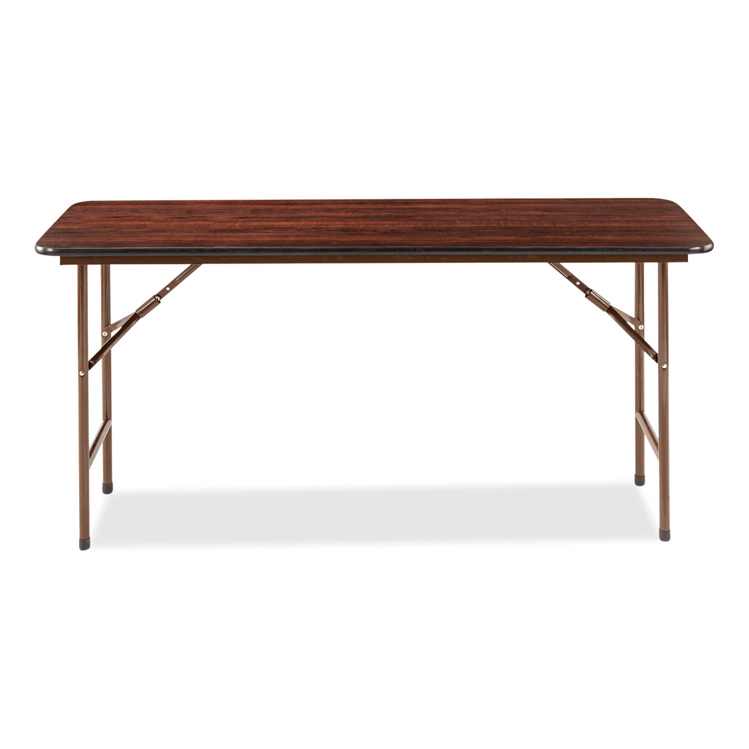 Alera® Mahogany Wood Folding Table - 60