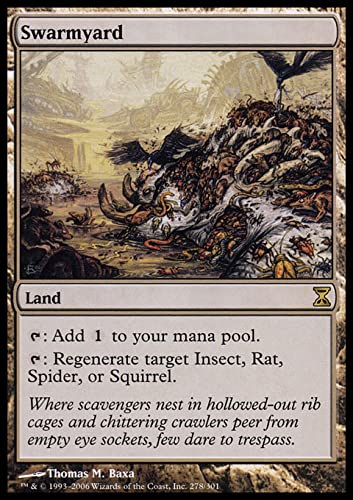 MTG Magic: The Gathering - Swarmyard (278) Time Spiral TSP Rare Card - Perfect for Commander Decks & MTG Collectors