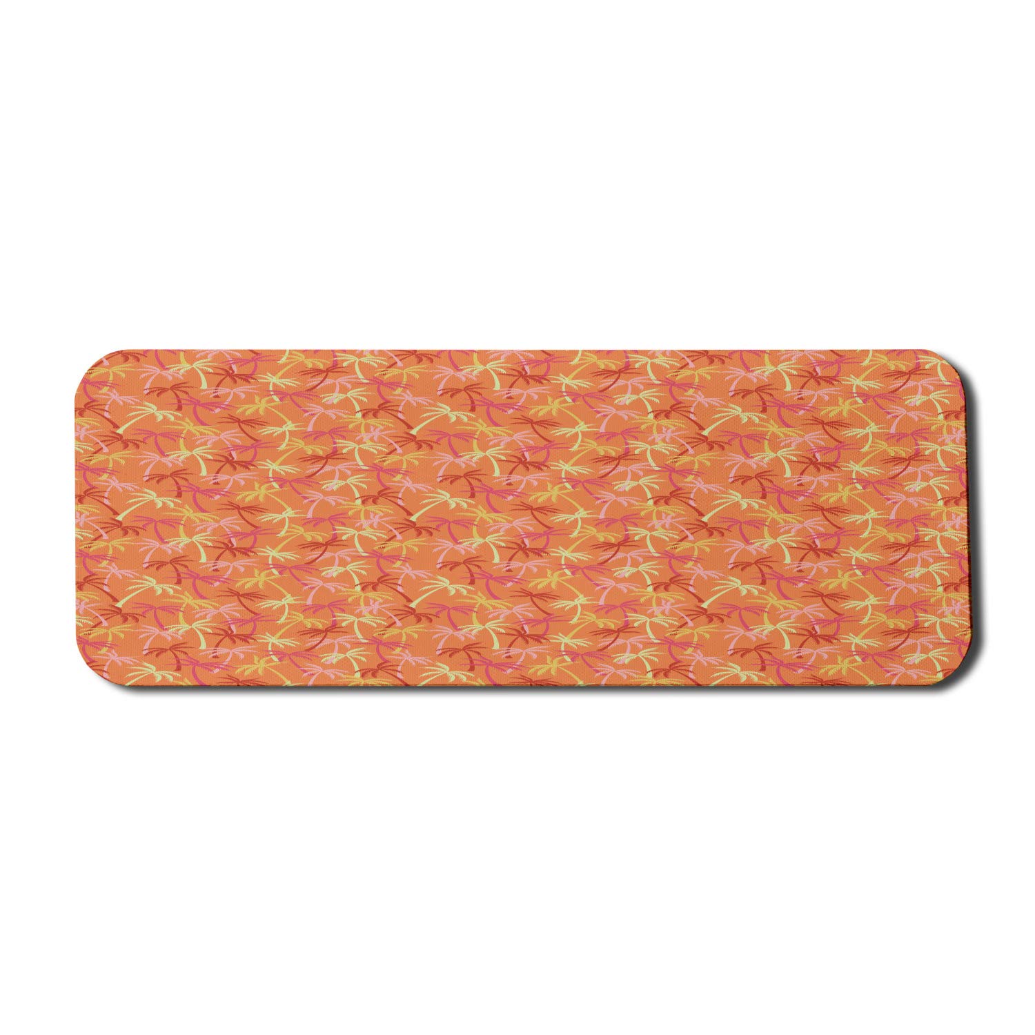 Ambesonne Tropical Computer Mouse Pad with Coconut Palm Trees Design - Non-Slip Rubber Gaming Mousepad (31