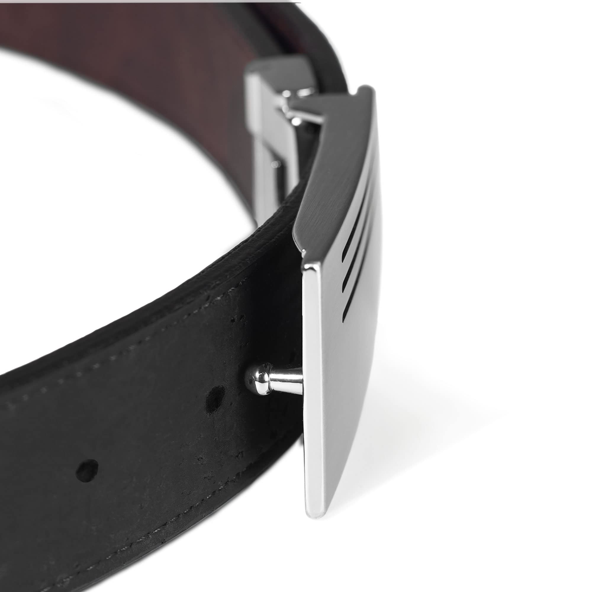 Reversible Cork Vegan Leather Belt for Men - Adjustable Dress Belt for Jeans - 1.38