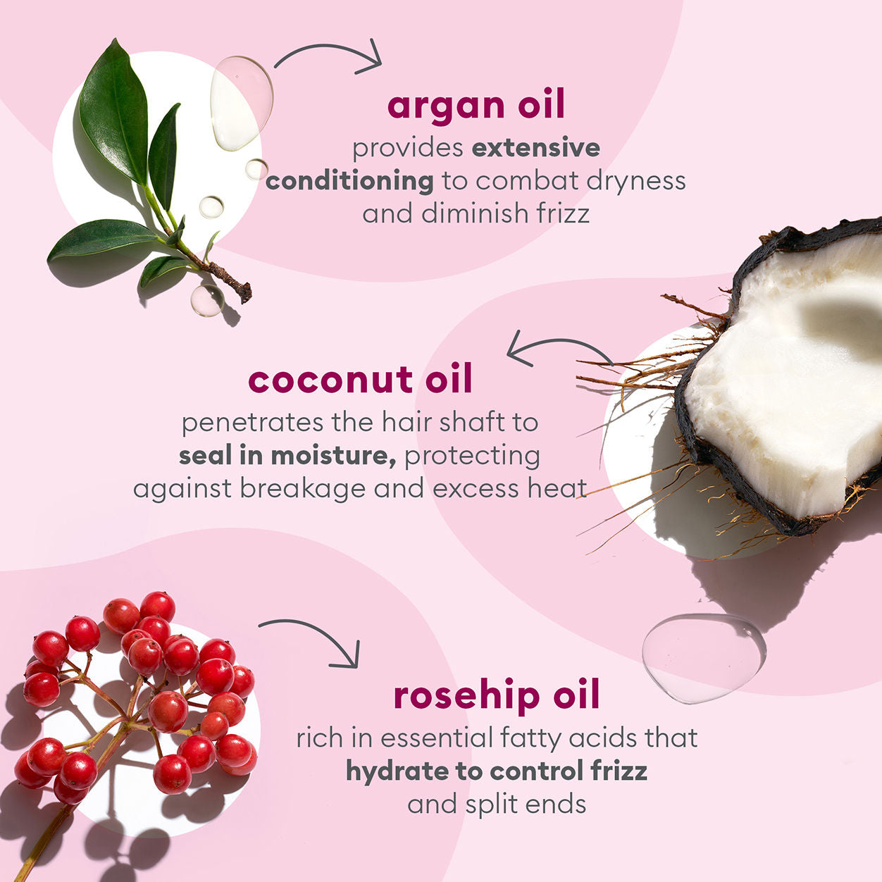 Farewell Frizz Rosarco Milk Leave-In Conditioner for Smooth & Shiny Hair - Perfect for Dry, Damaged & Curly Hair Care