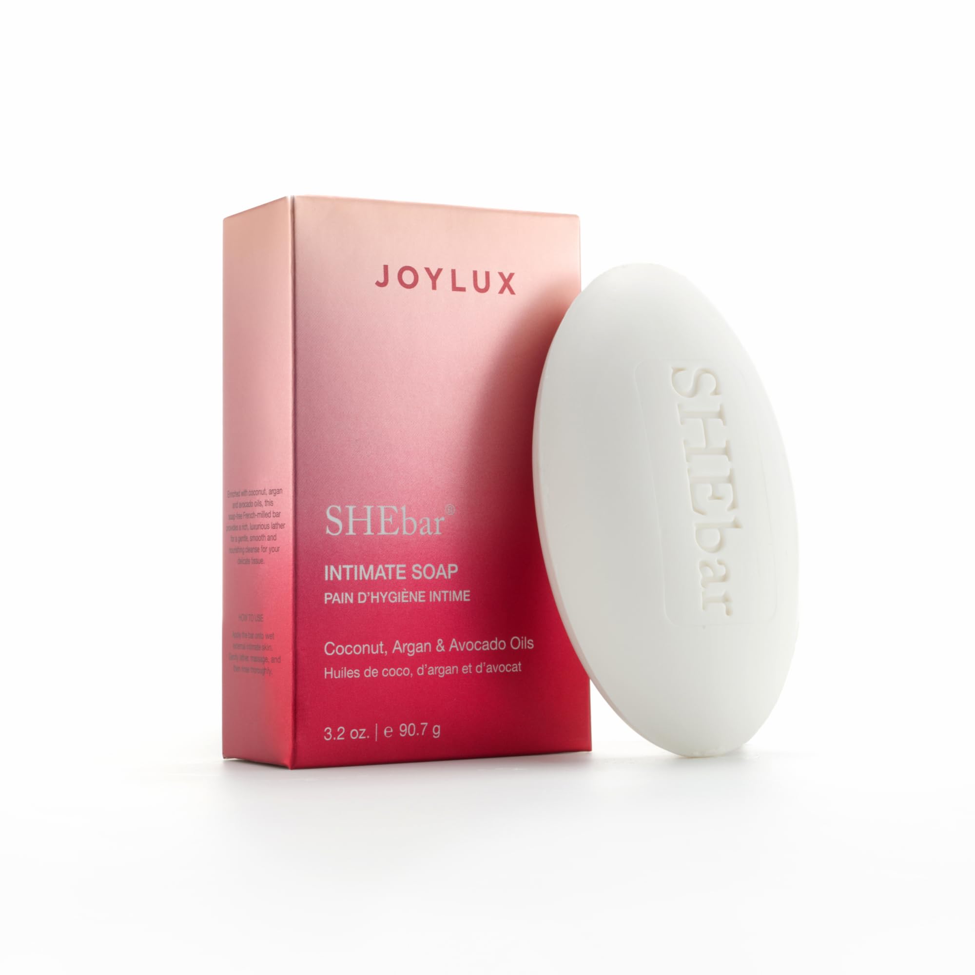 SHEbar pH-Balanced Feminine Wash Soap - Natural Yoni Cleansing Bar with Essential Oils, Gentle & Moisturizing for Sensitive Skin, Light Mandarin Scent (3.2oz) - Ideal for Daily Intimate Hygiene & Post-Workout Refreshment