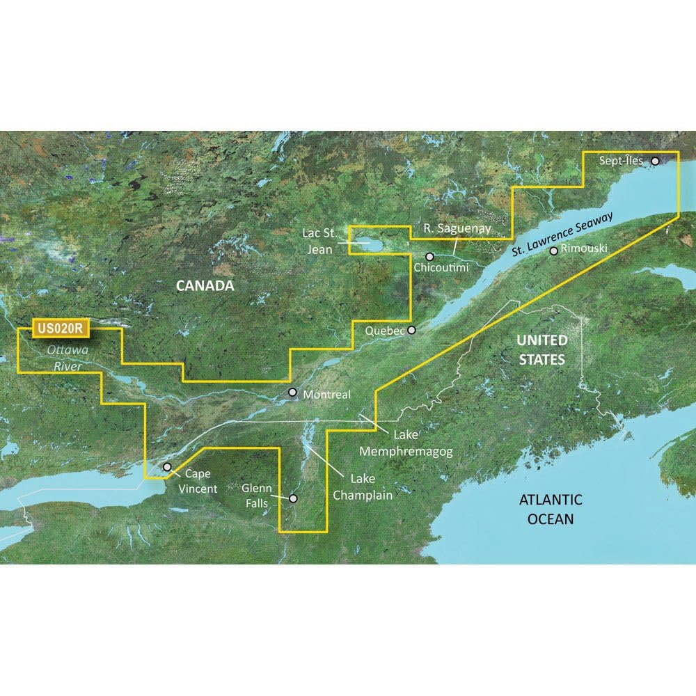 Garmin VUS020R St. Lawrence Seaway SD Card - Detailed Nautical Maps for Boating, Fishing & Marine Navigation | Compatible with Garmin Chartplotters