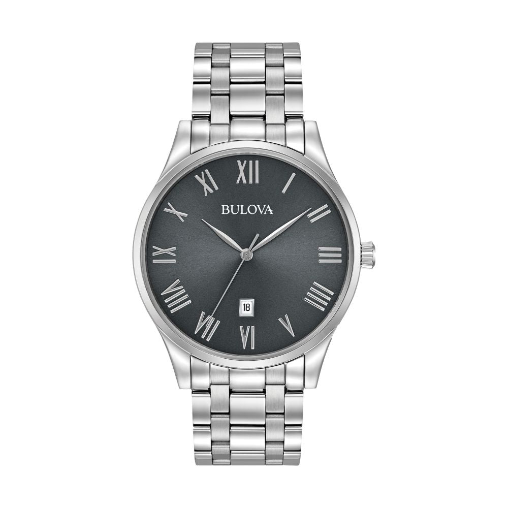 Classic Grey Dial Watch for Men - Stylish Analog Wristwatch with Date Display - Perfect for Business, Casual & Formal Occasions