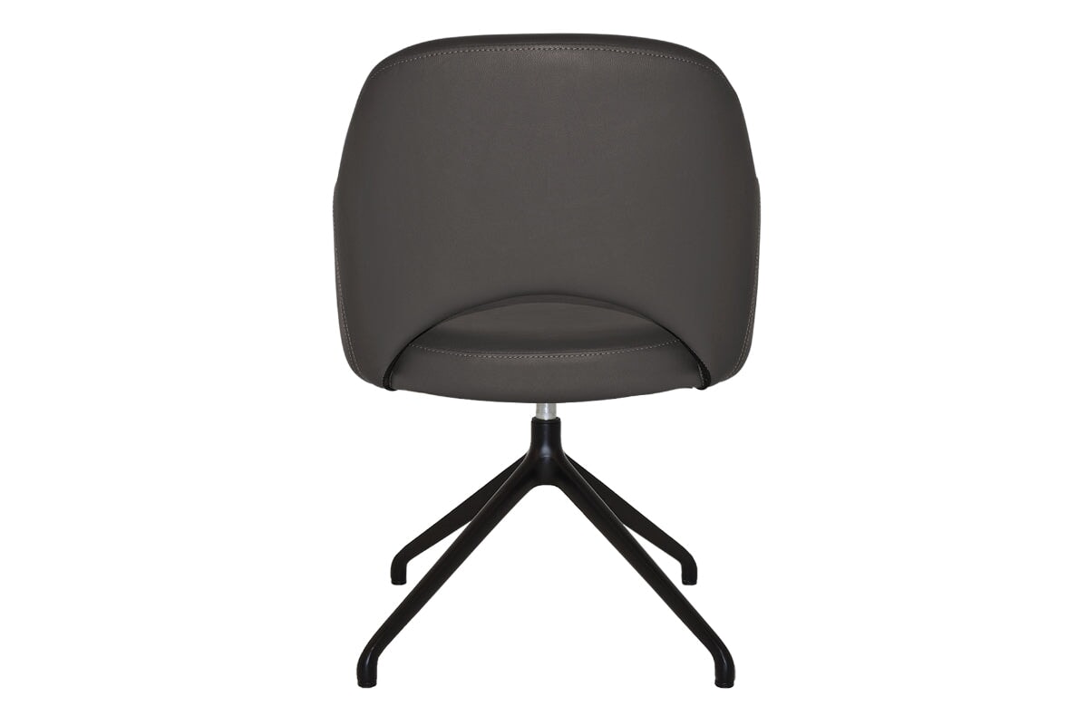 EZ Hospitality Cairo Indoor Armchair with Metal Base - Black Trestle Style for Living Room, Office, or Waiting Area