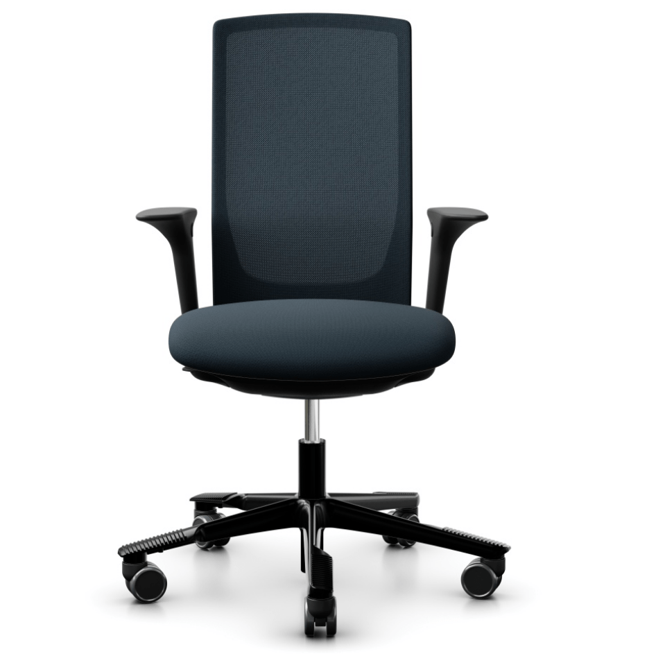 HAG FUTU Mesh Office Chair - Ergonomic Breathable Mesh Back Support, Adjustable Height & Tilt, Rolling Swivel Chair for Home & Office Workspace - Perfect for Long Hours Sitting, Gaming, and Computer Work