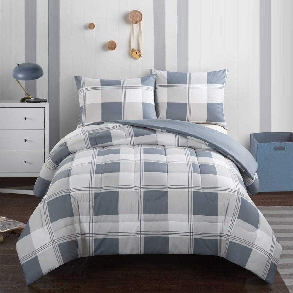 American Kids Hunter Plaid Comforter Set - Full/Queen Size Soft Bedding for Boys & Girls | Cozy Bedroom Decor, Sleepover Essentials, Dorm Room Must-Have