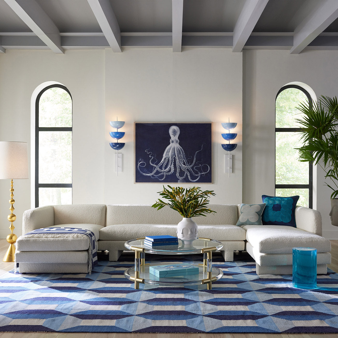 Sorrento Flatweave Rug - Soft Modern Area Rug for Living Room, Bedroom, Dining Room - Non-Slip Low Pile Rug - Perfect for Home Decor, Office & High Traffic Areas
