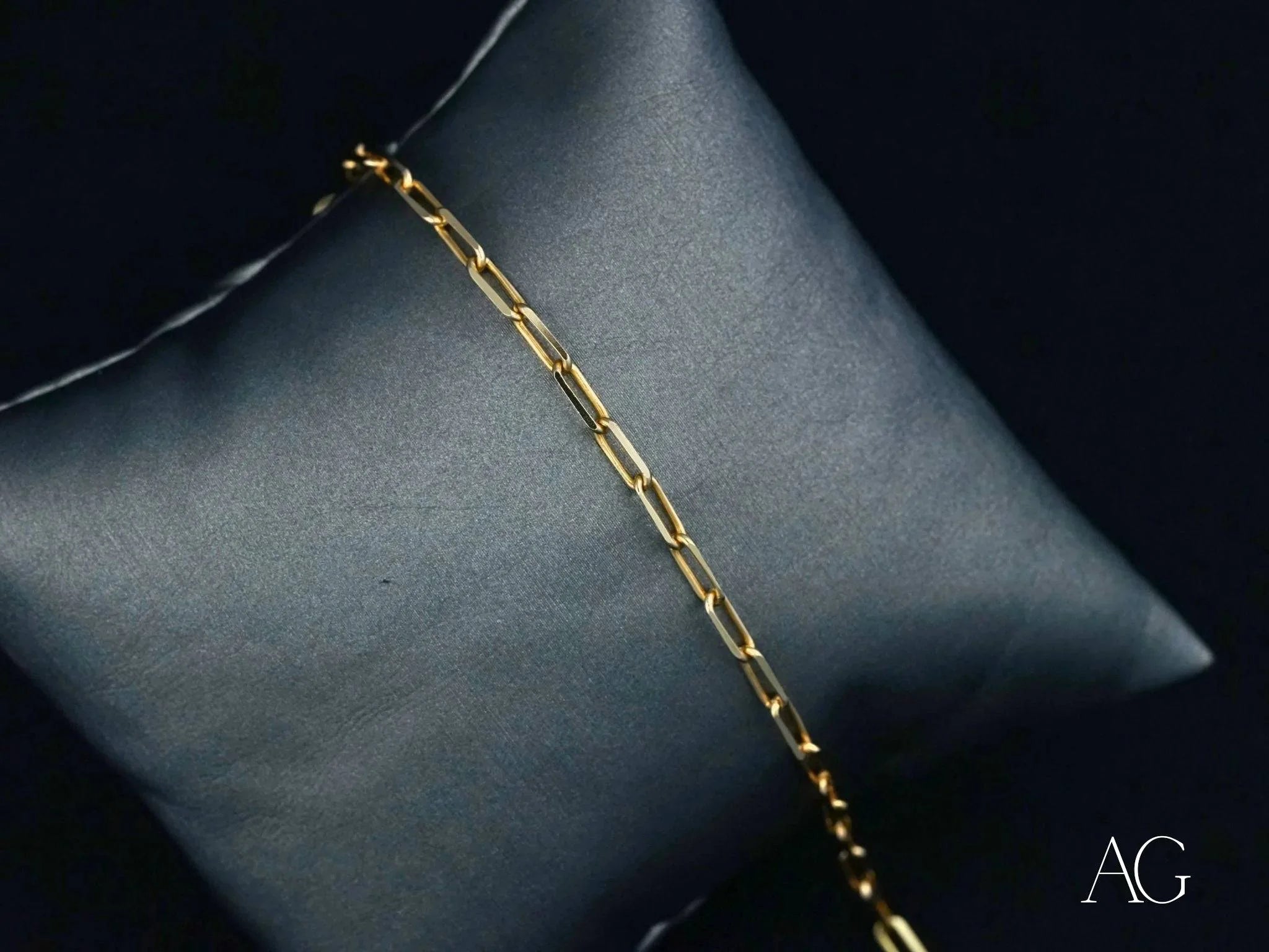 18K Gold Link Bracelet for Women - Elegant & Timeless Jewelry Gift for Anniversary, Birthday & Special Occasions