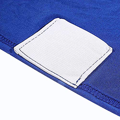 25-Piece Royal Blue Metallic Spandex Stretchable Banquet Chair Covers - Elegant Slipcovers for Wedding, Party & Reception Decorations - Perfect for Formal Events, Bridal Showers & Banquet Halls