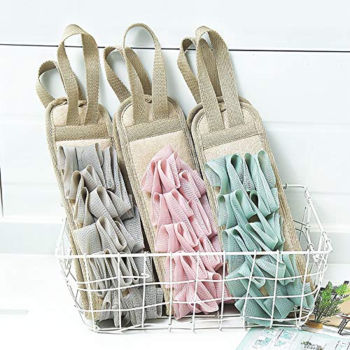 Exfoliating Body Brush with Long Hanging Strap - Soft Mesh Back Scrubber for Shower & Bath - Gentle Skin Cleansing Sponge - Perfect for Exfoliation & Deep Cleaning (Color: Blue) - Ideal for Spa Days, Relaxing Baths & Smooth Skin Care