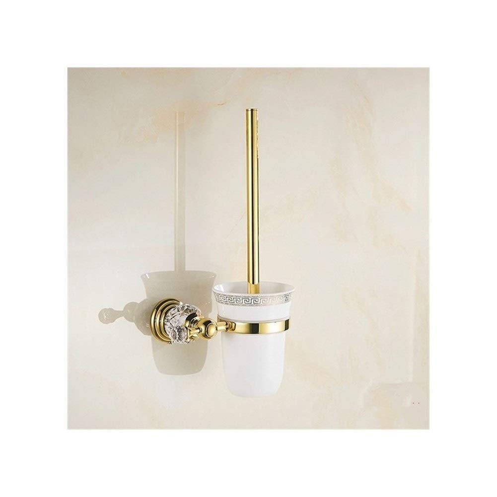 JSBHS Modern Bathroom Accessories Set - Chrome Towel Rack, Toilet Brush Holder, Towel Ring & Tissue Paper Holder - Space Saving Bathroom Organization for Small Spaces - Perfect for Home, Apartment & Guest Bathroom Decor