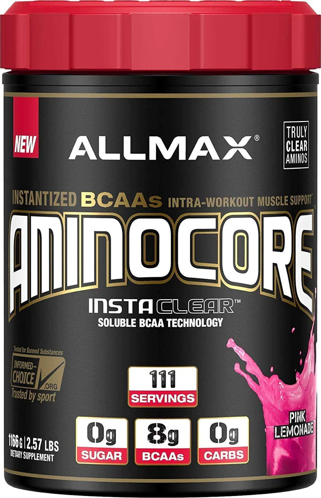 AllMax Nutrition Aminocore BCAA Powder 315g - Premium Branched Chain Amino Acids for Muscle Recovery & Growth - Ideal for Workout, Fitness & Bodybuilding