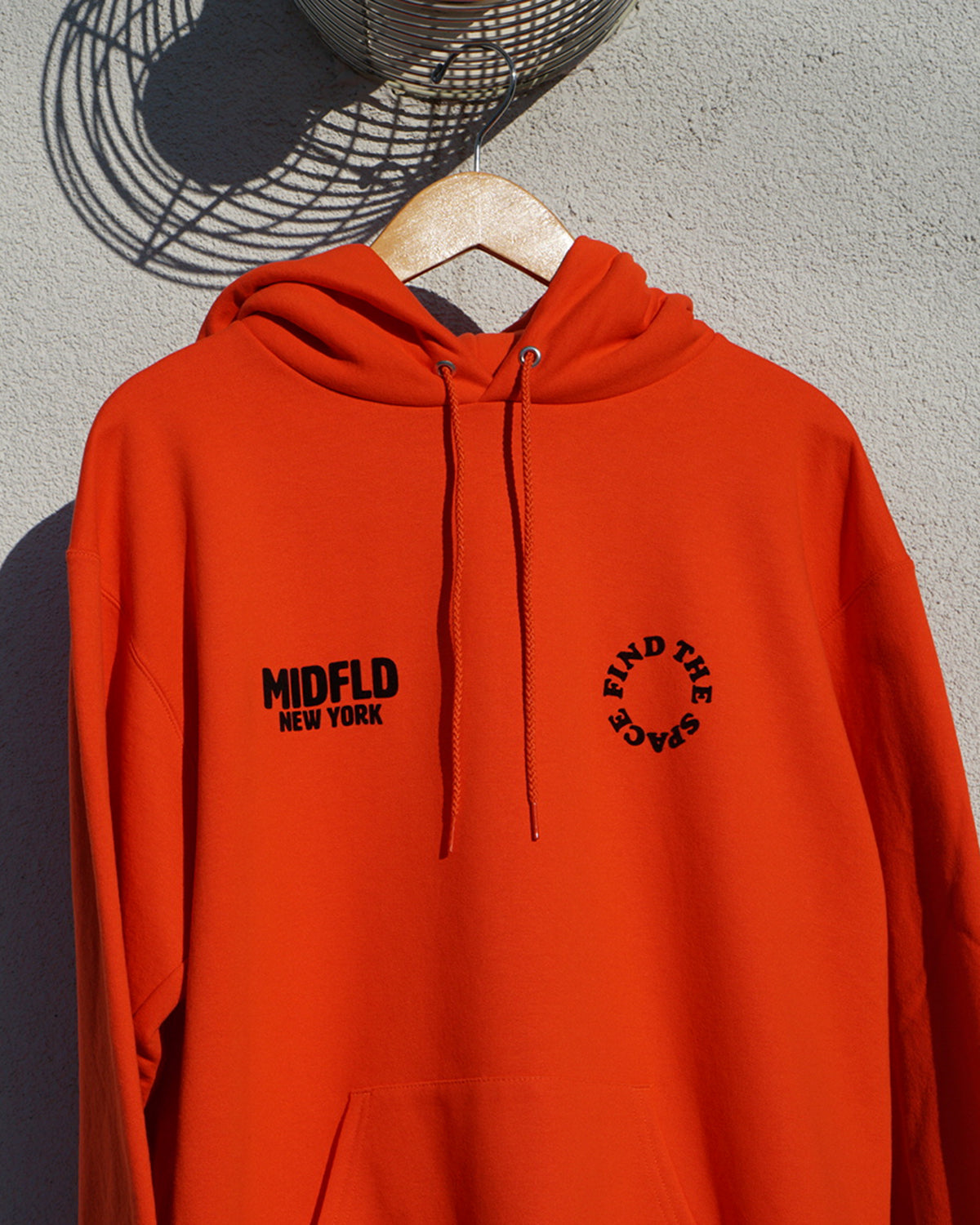 Champion™ Find the Space Double Logo Hoodie - Orange | Men's & Women's Casual Pullover Sweatshirt for Streetwear, Gym & Lounge Wear