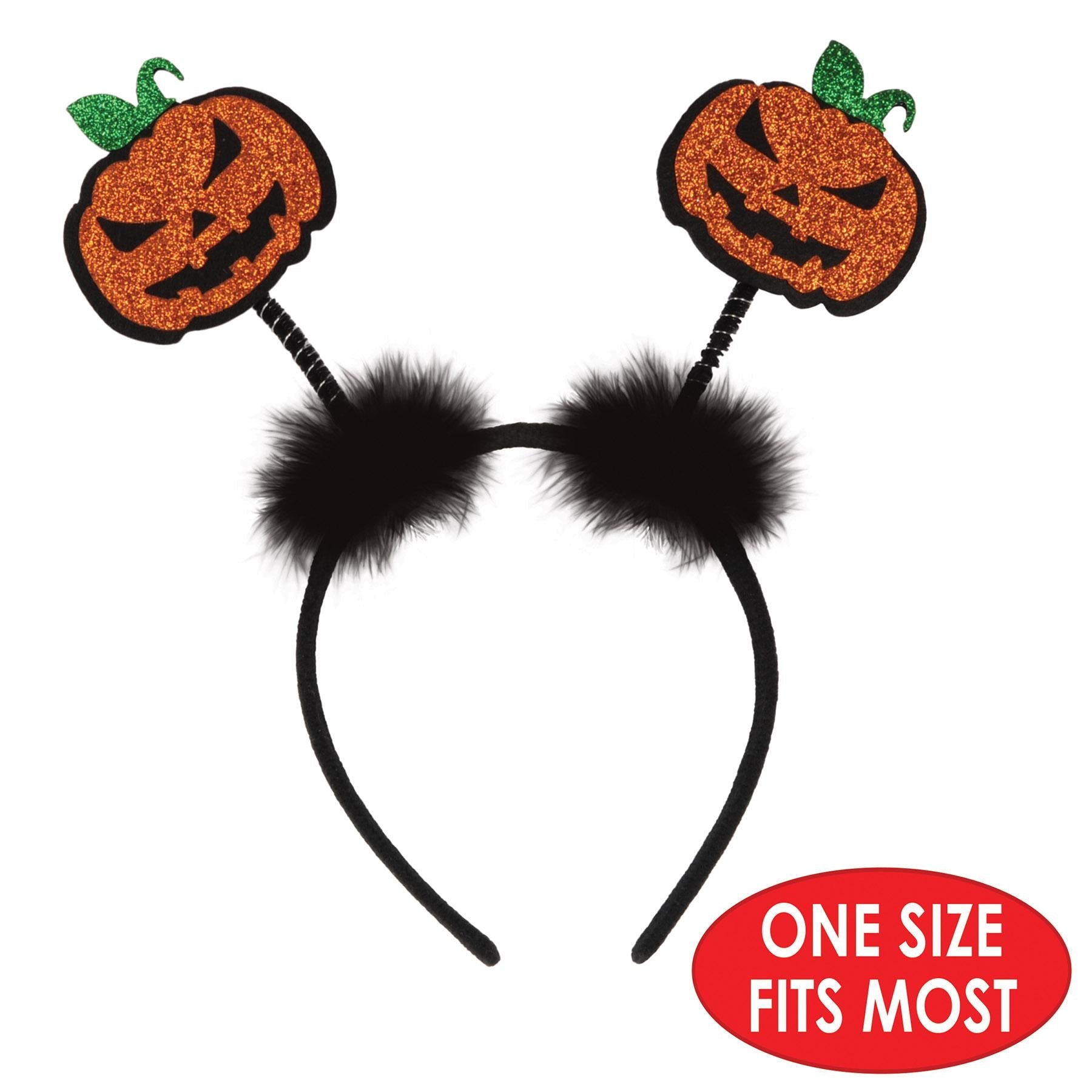 12 Pack Beistle Halloween Glittered Jack O' Lantern Boppers - Party Decorations for Halloween, Trick or Treat, Costume Parties & Home Decor