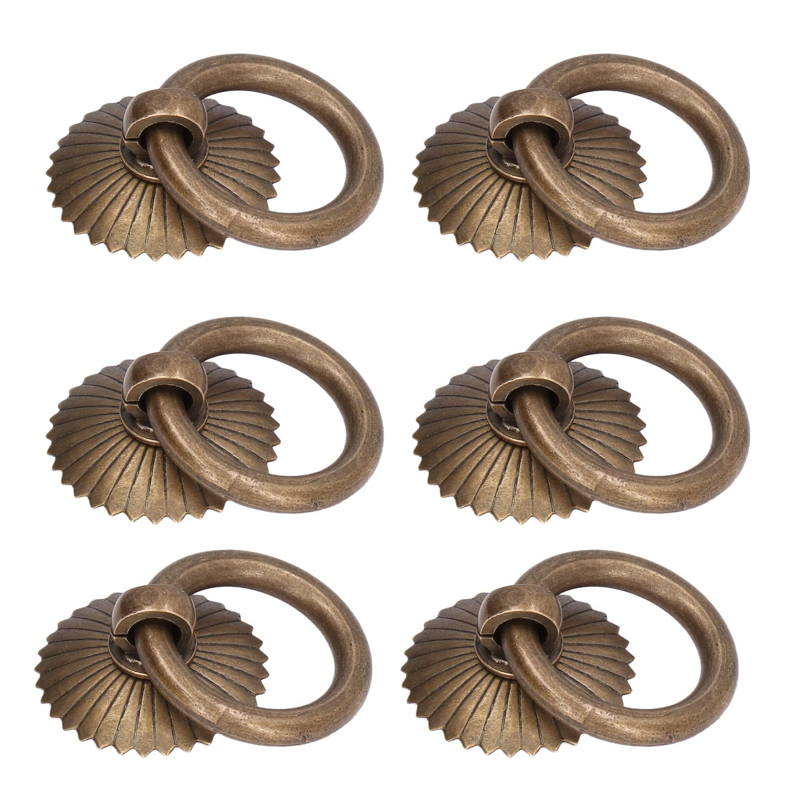 Antique Brass Drawer Pulls - Elegant & Rustproof Cabinet Handles for Home, Office & Library - Perfect for Dressers, Cabinets & Furniture Hardware