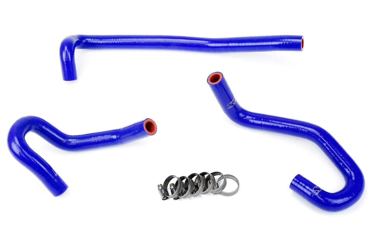 HPS 57-1340-BLUE Blue Silicone Heater Hose Kit Coolant - High Temperature Resistant Coolant Hose for Automotive, Truck & RV - Perfect for Engine Cooling System Maintenance & Repair
