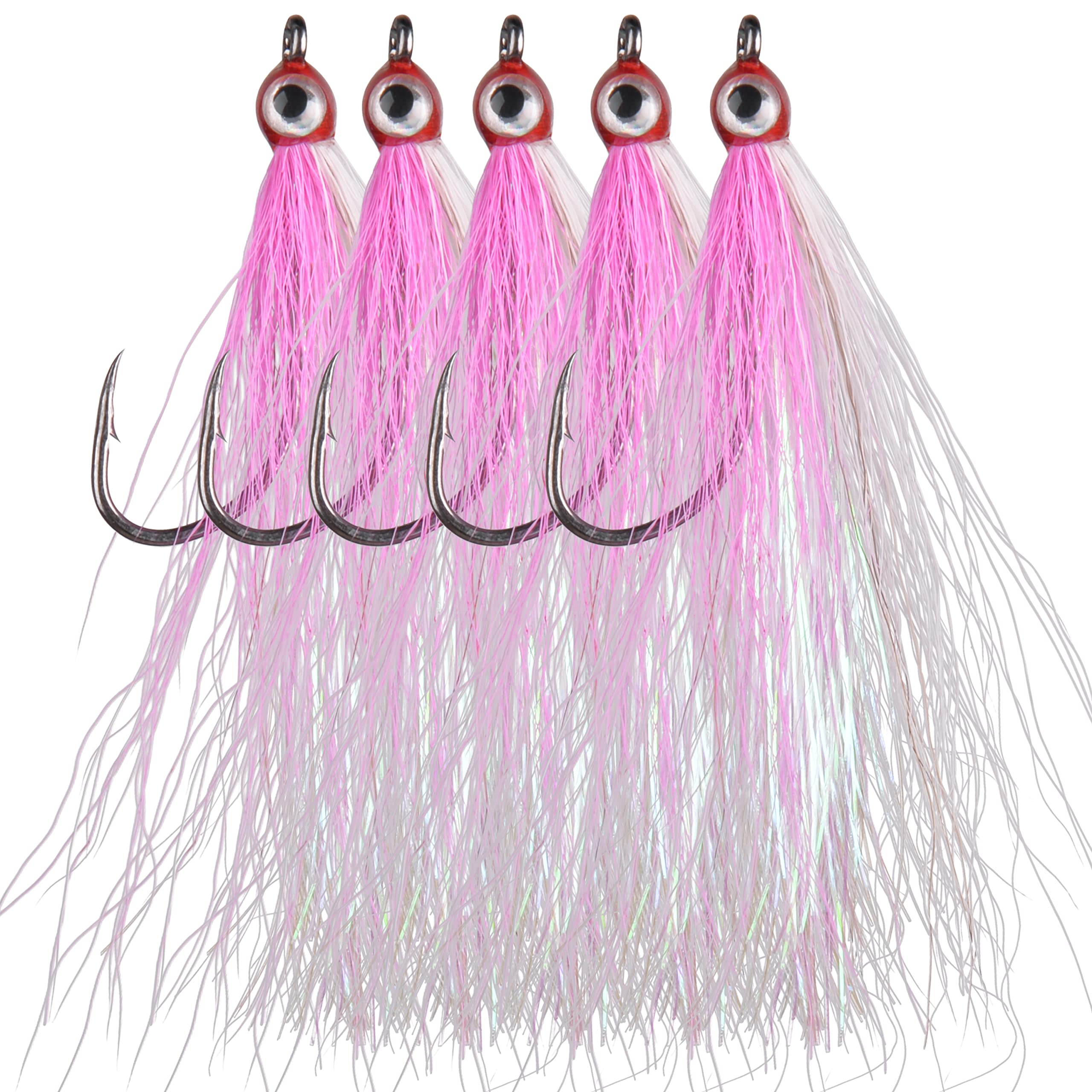 Premium Streamer Flies for Fly Fishing - Classic Clouser Minnow Lures for Trout, Bass (Saltwater & Freshwater) | Ideal for River, Lake & Ocean Fishing Adventures