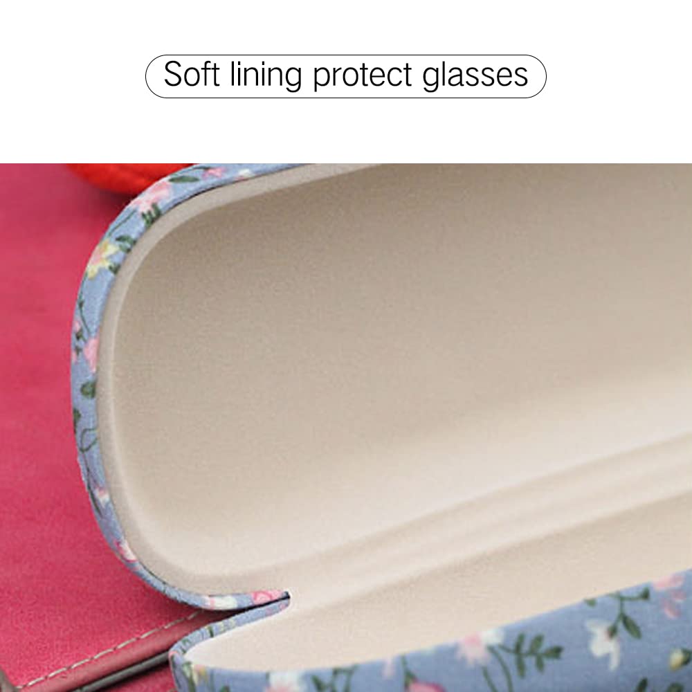 PERFECTSIGHT Hard Shell Eyeglasses Case - Durable Protective Glasses Storage for Kids, Women & Men - Cute Kawaii Design Eyewear Holder - Perfect for School, Travel & Everyday Use