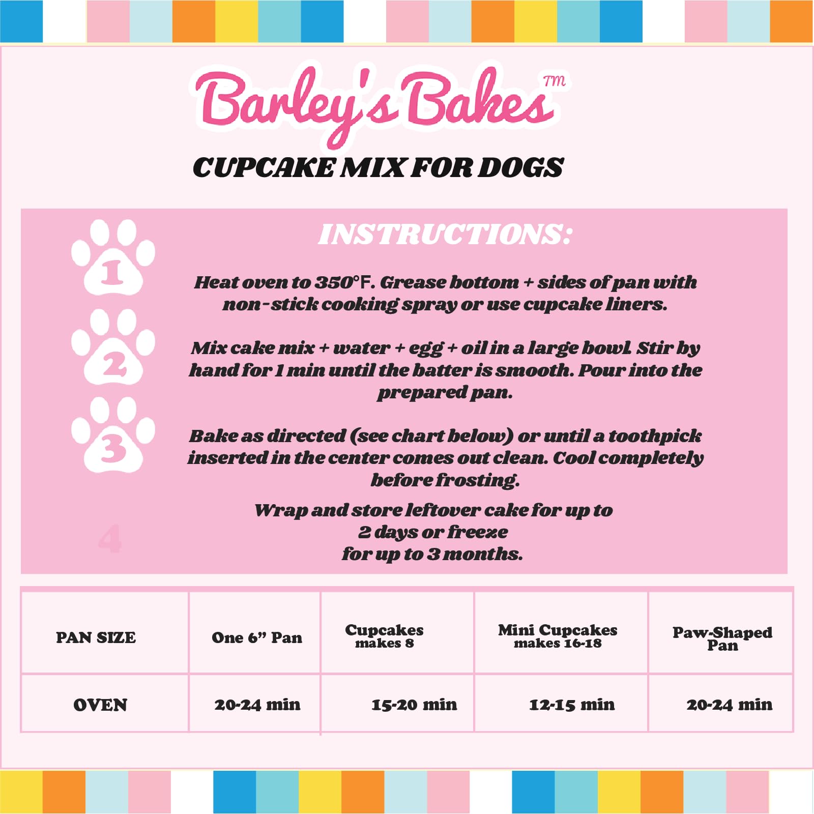 Wheat-Free Dog Birthday Cake Mix - Bone Broth & Peanut Butter Flavors for Puppies & Large Dogs | Easy Bake or Microwave Treat | Limited Ingredients | Made in USA | Perfect for Birthday Celebrations & Special Occasions