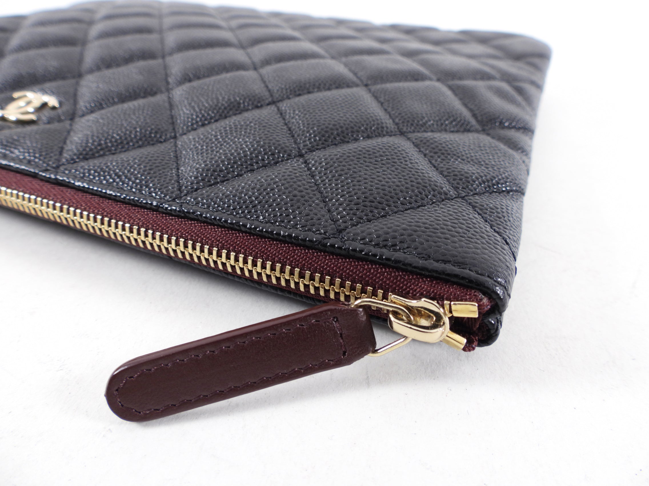 Chanel Black Caviar Leather Medium O Case - Luxury Handbag for Women, Perfect for Everyday Use & Special Occasions