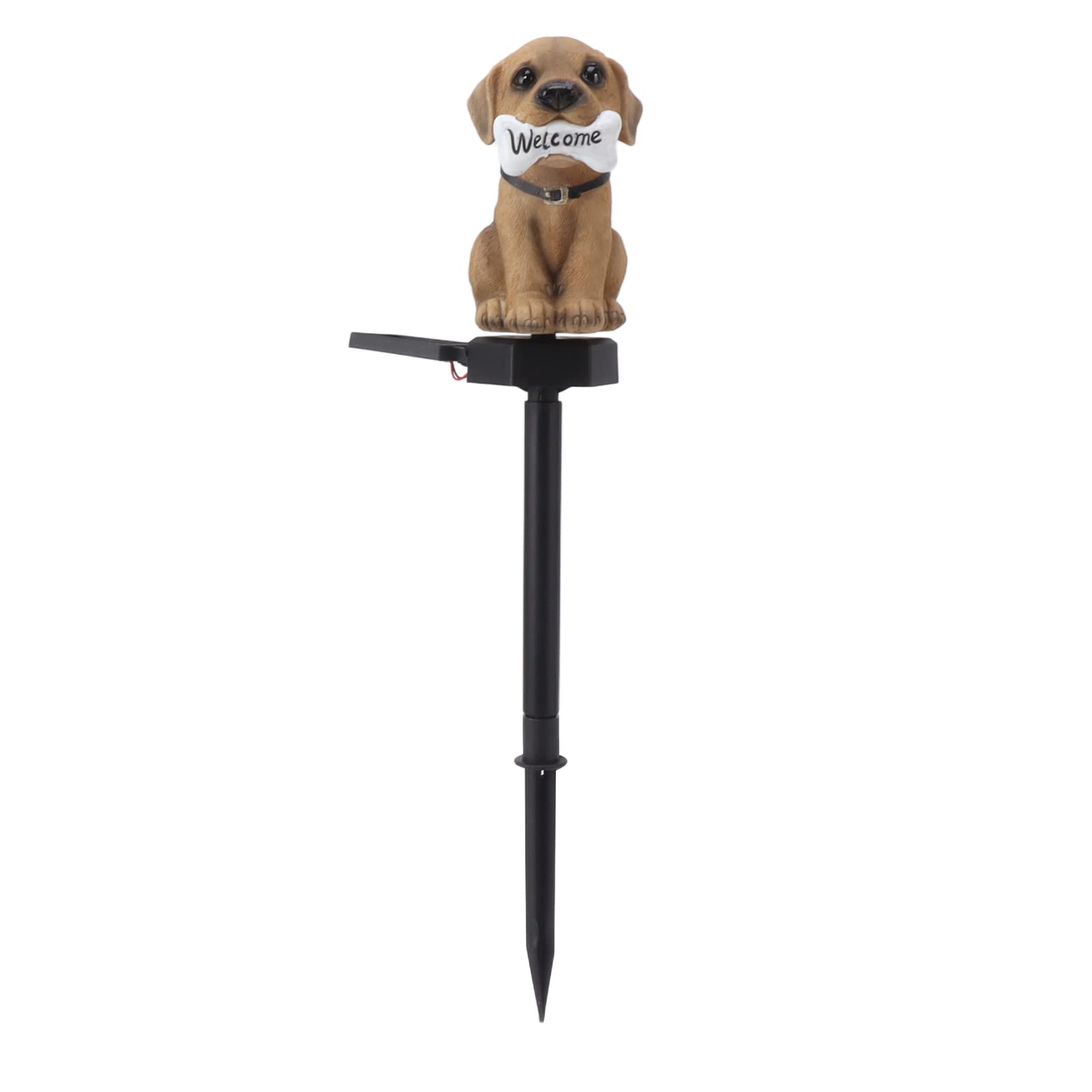 Solar Powered Cartoon Dog Welcome Sign - Outdoor Decorative Landscape Lights for Garden, Yard, Patio & Pathway | Perfect for Nighttime Illumination & Home Decor