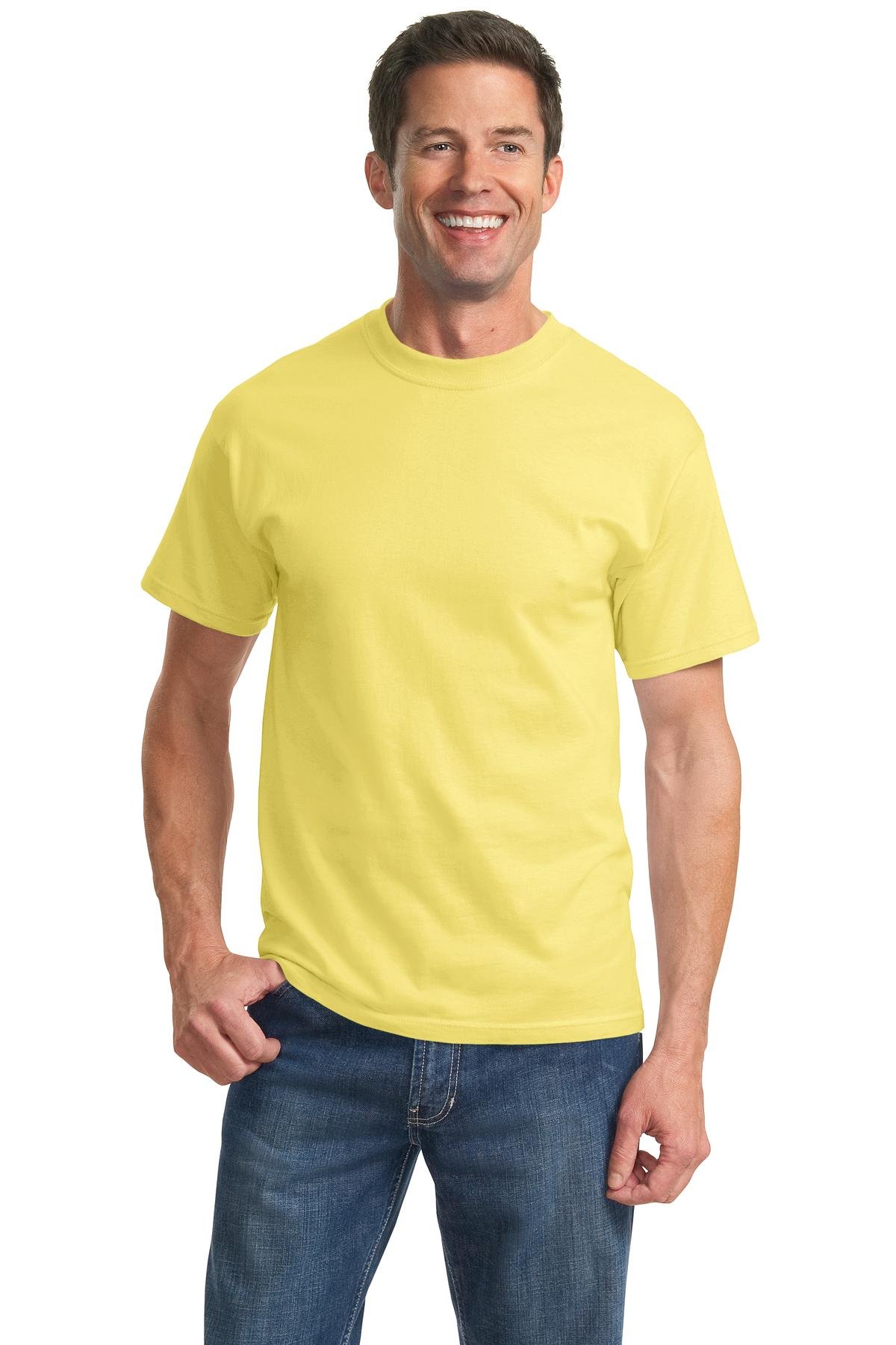 Port & Company PC61 Essential Cotton T-Shirt - Soft Comfort Fit Crewneck Tee for Men & Women - Perfect for Casual Wear, Layering & Everyday Outfits