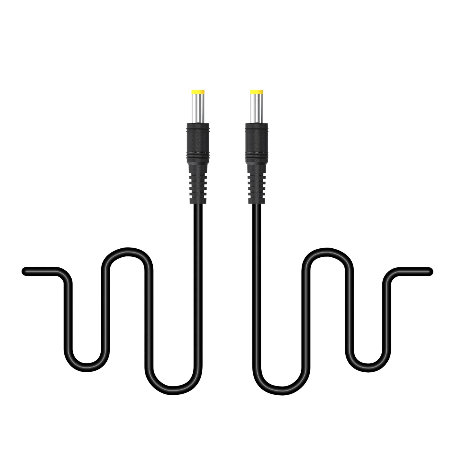 12V Power Cable Male to Male 4.0x1.7mm Plug - DC Power Cord for LED Strips, CCTV Cameras, Car Audio, and Home Electronics