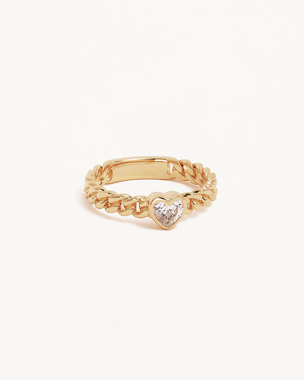 18K Gold Vermeil Engravable Heart Ring - Personalized Jewelry for Women, Gift for Her, Anniversary, Valentine's Day, Wedding, Birthday