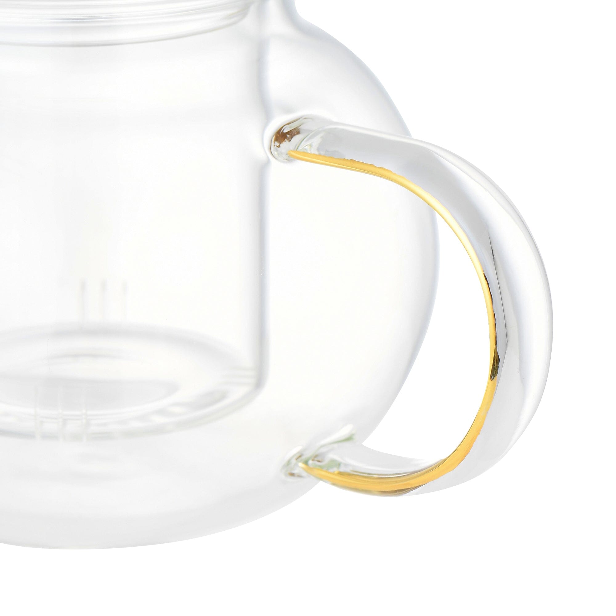Premium Clear Glass Teapot with Gold Accents - Perfect for Loose Leaf Tea, Herbal Infusions & Home Decor - Ideal for Tea Lovers, Gift Giving & Cozy Afternoons