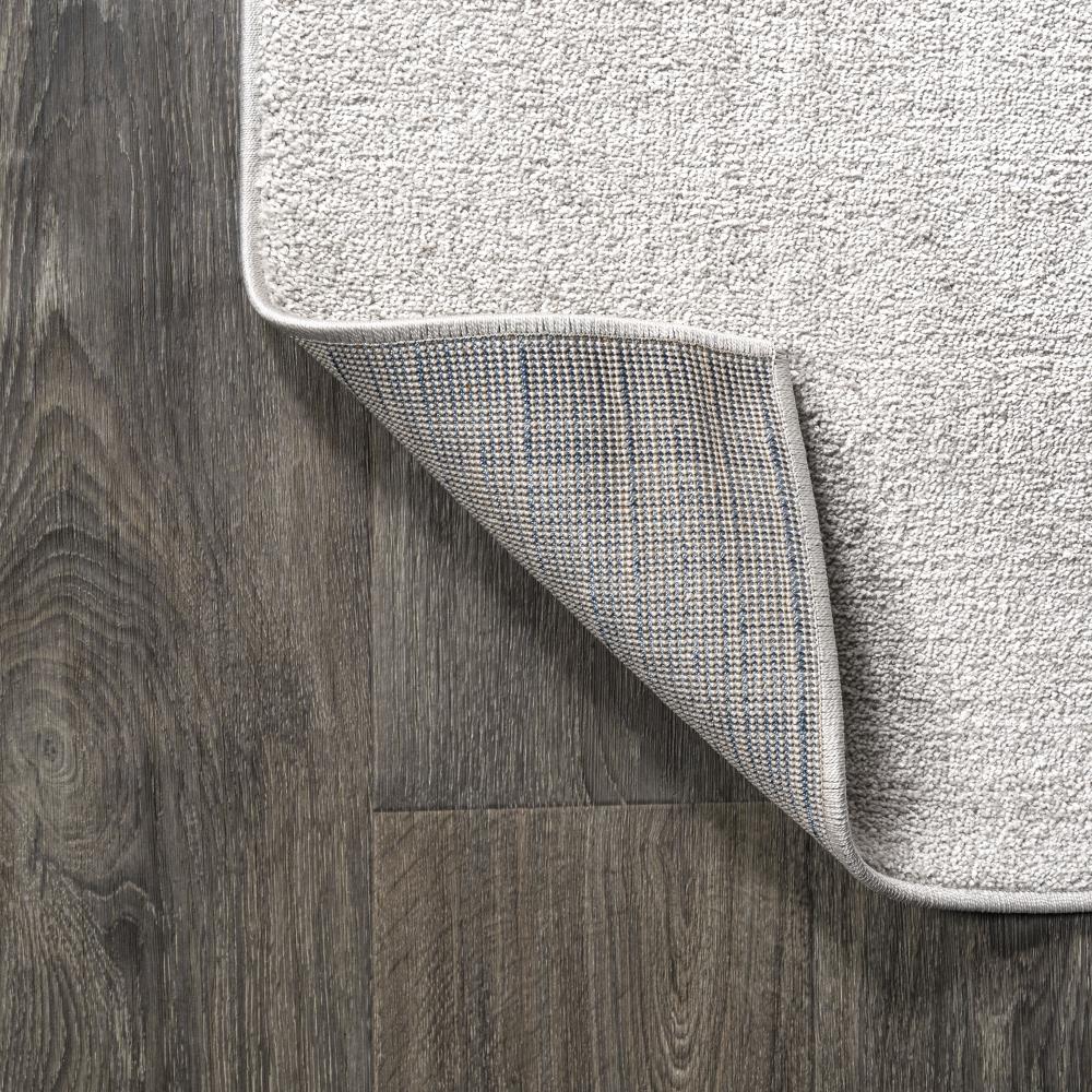 Soft Haze Solid Low Pile Area Rug in Ivory - Perfect for Living Room, Bedroom & Nursery Decor