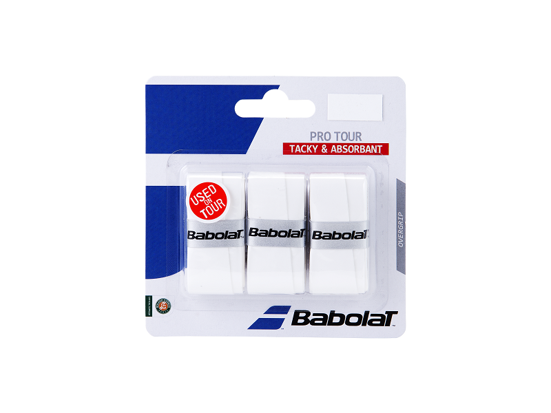 Babolat Pro Tour Overgrip - Premium Tennis Grip Tape for Enhanced Control & Sweat Absorption | Perfect for Tennis, Pickleball & Racquetball Players