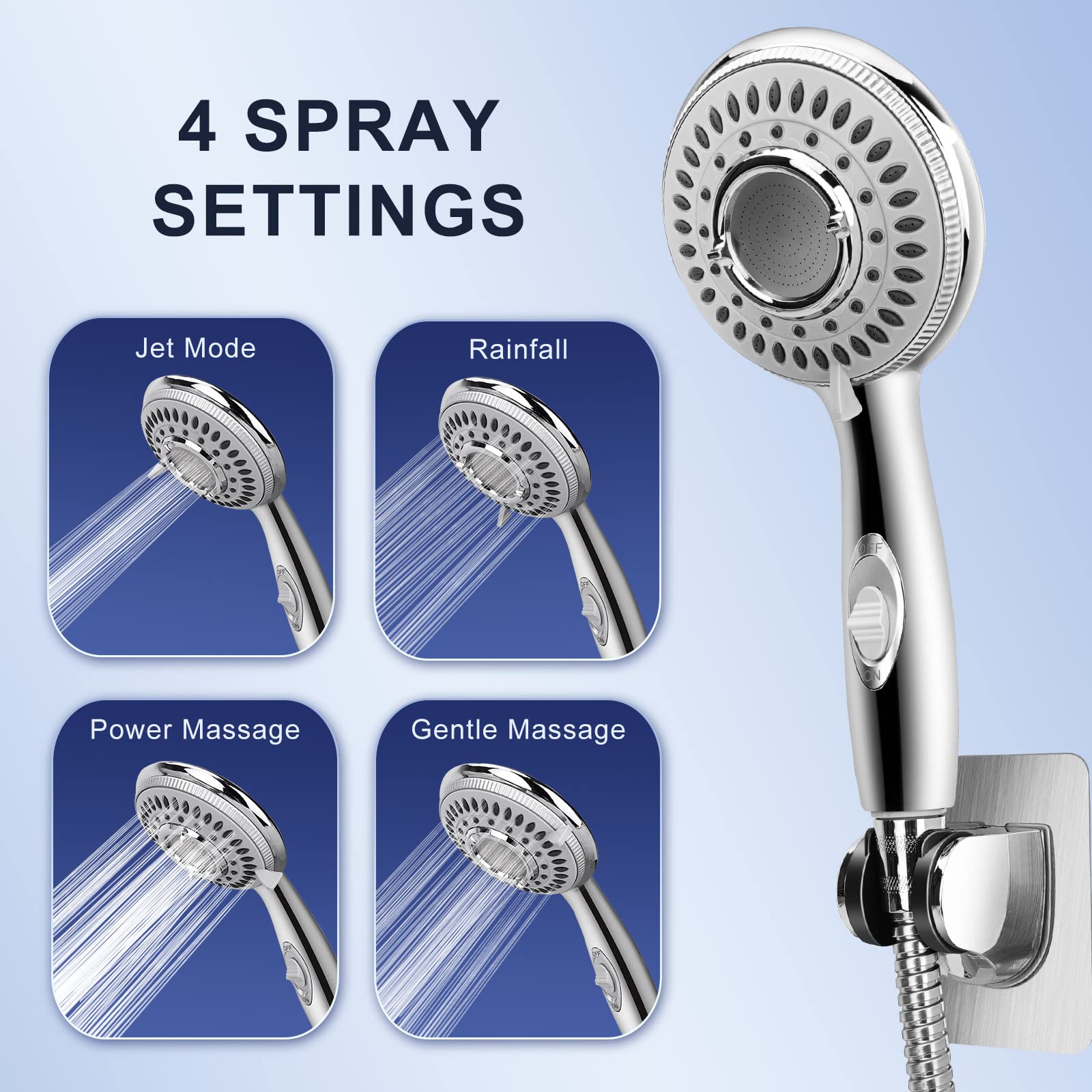 Premium Shower Head Sink Faucet Attachment - 7 Adapter Kit with 79