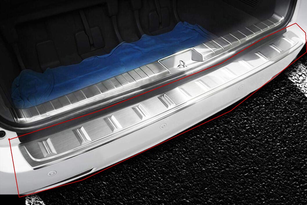 Stainless Steel Car Rear Bumper Guard - Trunk Lid & Tailgate Protection Trim Cover for Toyota Sienna 2011-2020 - Perfect for Parking Lot Scratches & Cargo Loading Protection