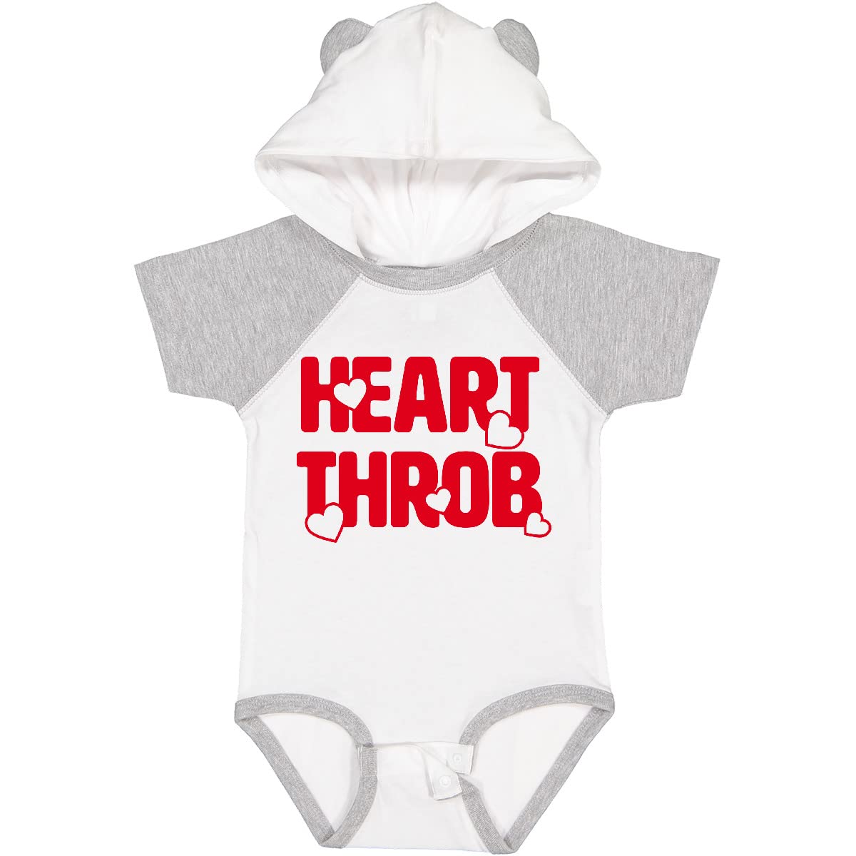 Inktastic Heart Throb Red Baby Bodysuit - Cute Valentine's Day Outfit for Infants & Newborns - Perfect for Family Photos, Holidays & Special Occasions