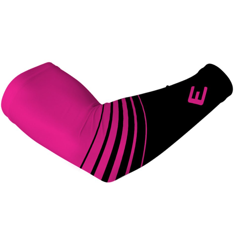 Pink Crossbar Arm Sleeve - Breathable UV Protection Sports Arm Sleeves for Cycling, Running & Outdoor Activities | Sun Protection for Women & Men