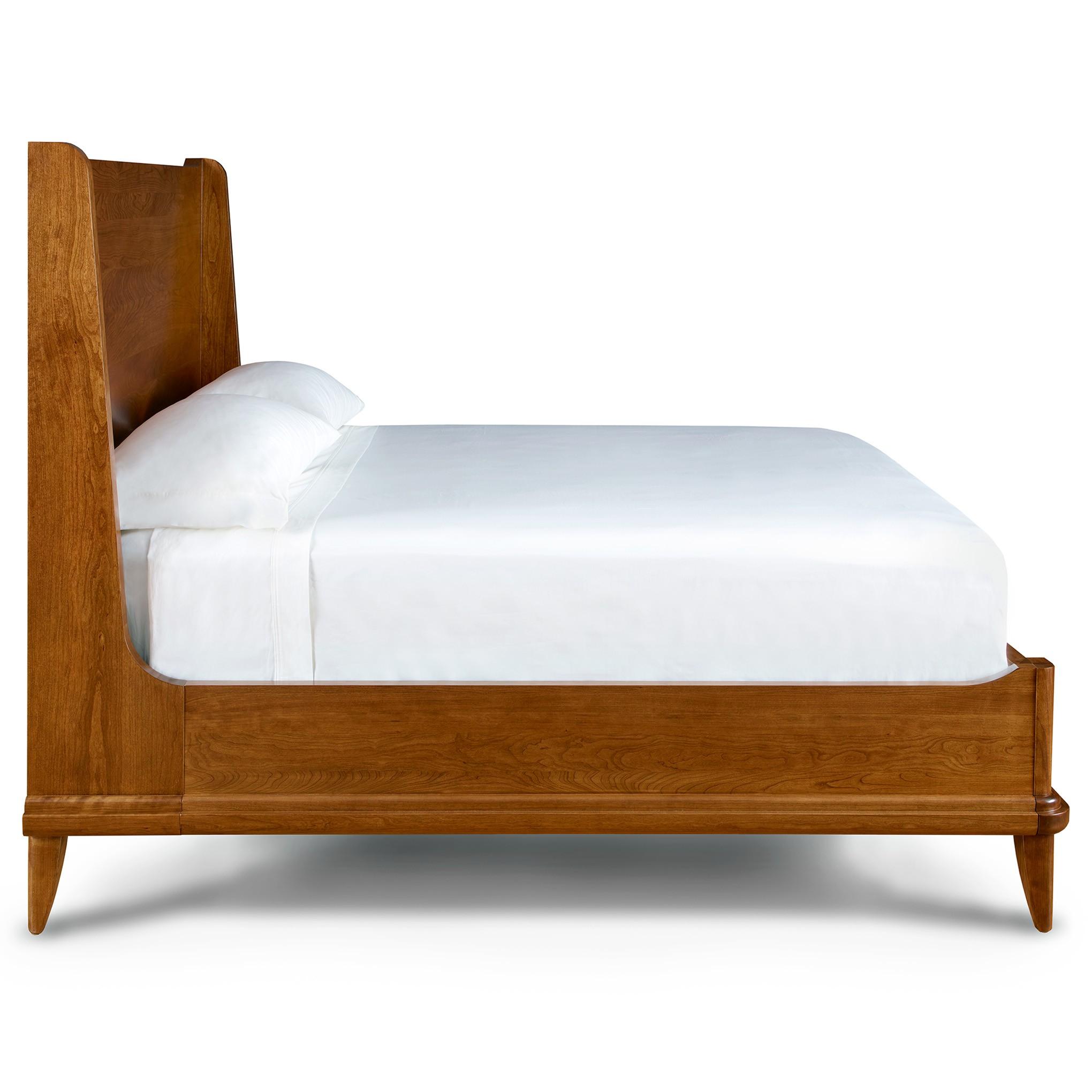 Martine Bed Frame - Queen Size Platform Bed with Wooden Slats & Headboard - Modern Minimalist Bedroom Furniture for Home, Apartment, Guest Room