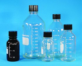 500ml Clear Media/LAB Bottles - Laboratory Glassware for Scientific Experiments & Storage - Ideal for Labs, Schools & Research Facilities