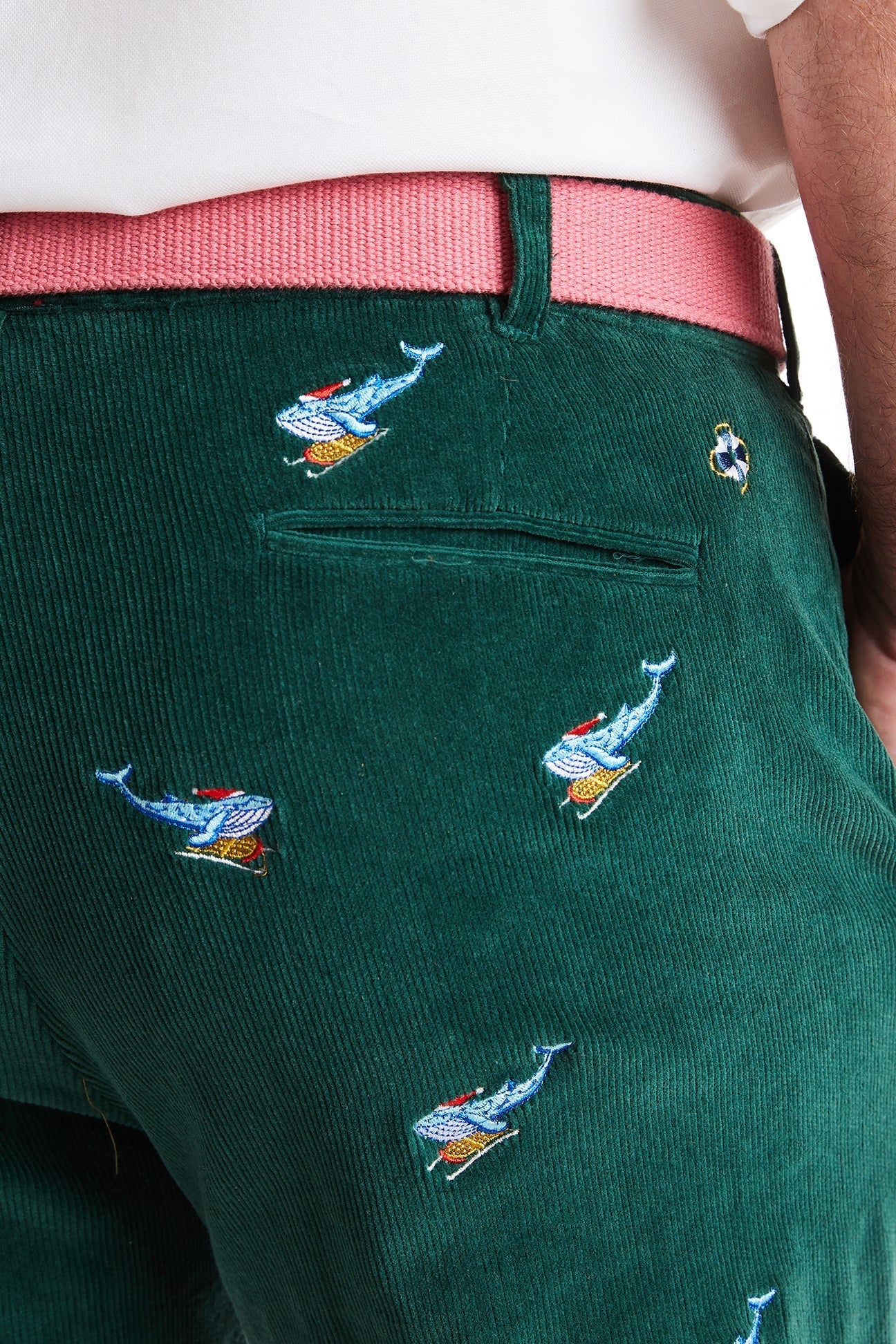 Beachcomber Corduroy Pants for Men - Classic Hunter Green Corduroy Trousers with Nantucket Style | Perfect for Christmas Sleigh Rides, Winter Outings & Casual Wear
