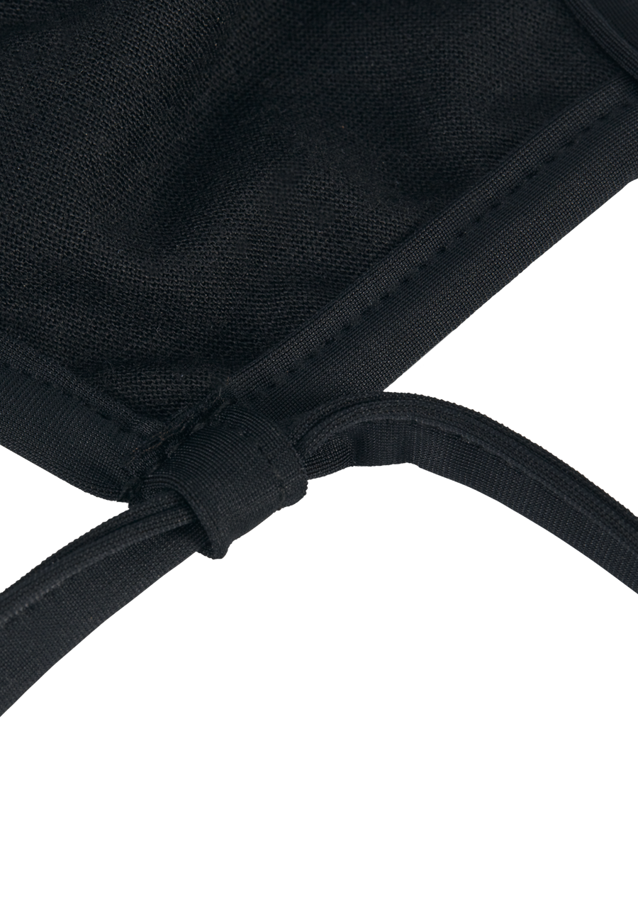 Flipside Face Mask - All Black Reusable & Breathable for Outdoor Activities, Travel & Daily Protection