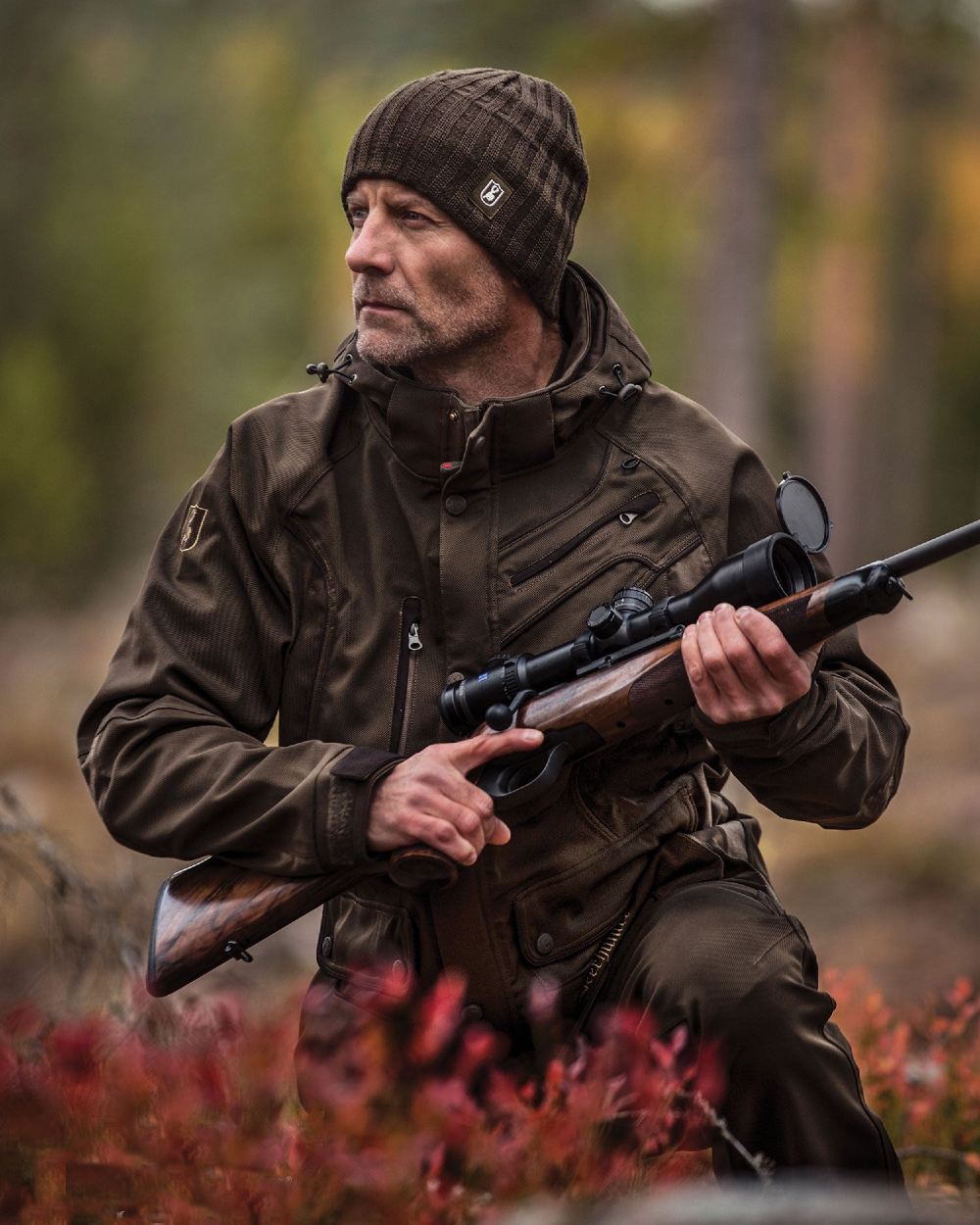 Deerhunter Muflon Lightweight Hunting Jacket for Men - Waterproof & Breathable Camo Outdoor Jacket - Ideal for Hunting, Hiking & Camping Adventures